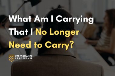 What Am I Carrying That I No Longer Need to Carry?